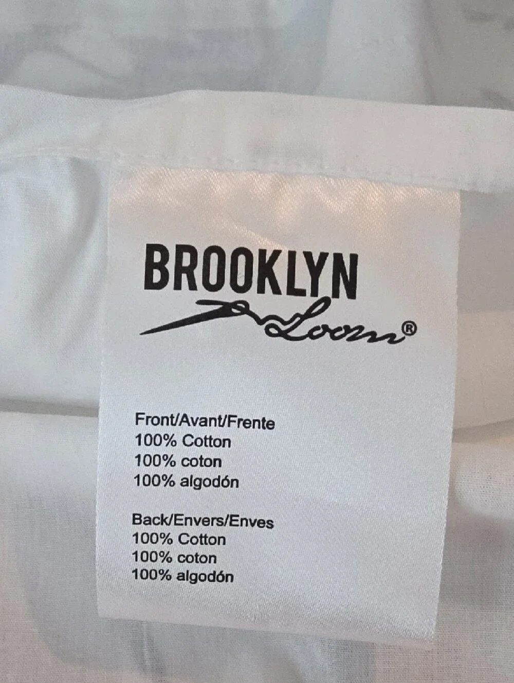 Brooklyn Loom Navy Blues Bird & Botanical Cotton King Pillow Shams